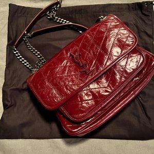 NEW YSL Niki medium Rouge Legion